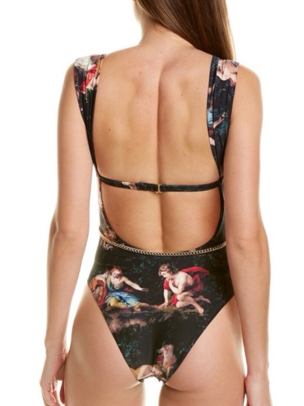 WeWoreWhat Painted Angels Vintage Danielle One-Piece Swimsuit — Size Small - Picture 2 of 16